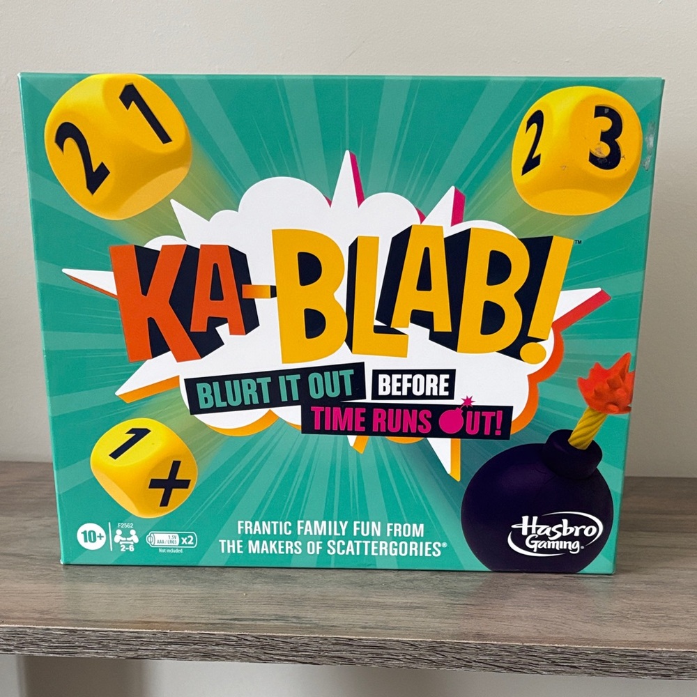 Hasbro KA-BLAB! Game - Yellow, Orange, Black